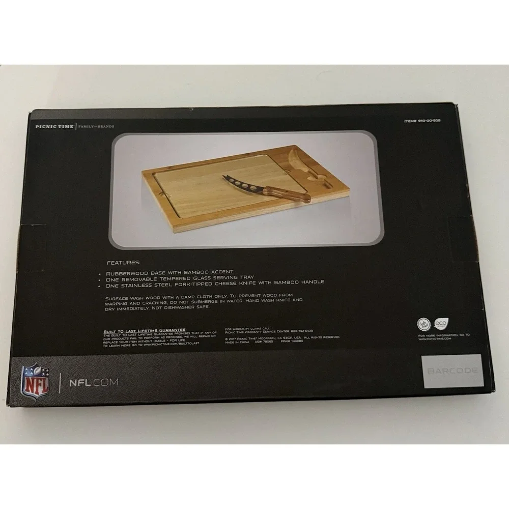 Charcuterie Board & Cheese Knife NFL Miami Dolphins logo Digital &  Natural Wood